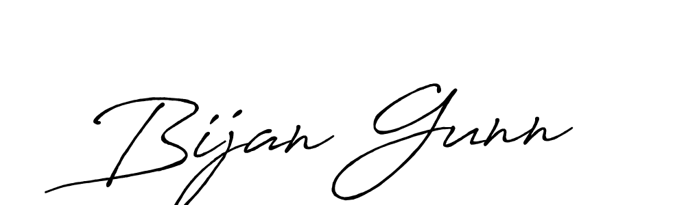 Create a beautiful signature design for name Bijan Gunn. With this signature (Antro_Vectra_Bolder) fonts, you can make a handwritten signature for free. Bijan Gunn signature style 7 images and pictures png