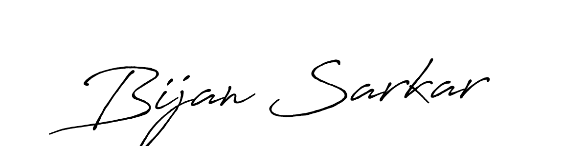 Make a beautiful signature design for name Bijan Sarkar. With this signature (Antro_Vectra_Bolder) style, you can create a handwritten signature for free. Bijan Sarkar signature style 7 images and pictures png