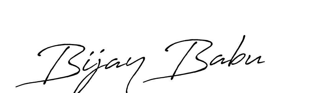 You should practise on your own different ways (Antro_Vectra_Bolder) to write your name (Bijay Babu) in signature. don't let someone else do it for you. Bijay Babu signature style 7 images and pictures png