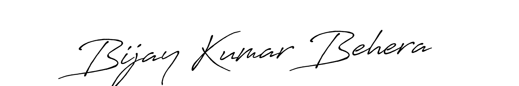 Make a beautiful signature design for name Bijay Kumar Behera. With this signature (Antro_Vectra_Bolder) style, you can create a handwritten signature for free. Bijay Kumar Behera signature style 7 images and pictures png