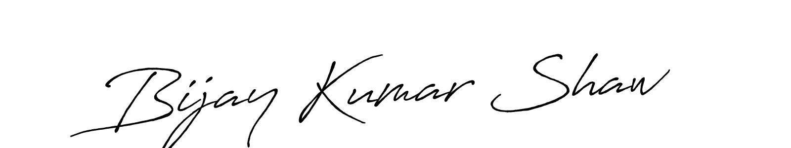 Design your own signature with our free online signature maker. With this signature software, you can create a handwritten (Antro_Vectra_Bolder) signature for name Bijay Kumar Shaw. Bijay Kumar Shaw signature style 7 images and pictures png