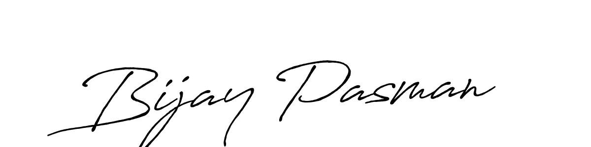How to make Bijay Pasman signature? Antro_Vectra_Bolder is a professional autograph style. Create handwritten signature for Bijay Pasman name. Bijay Pasman signature style 7 images and pictures png