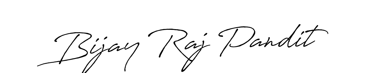 Bijay Raj Pandit stylish signature style. Best Handwritten Sign (Antro_Vectra_Bolder) for my name. Handwritten Signature Collection Ideas for my name Bijay Raj Pandit. Bijay Raj Pandit signature style 7 images and pictures png