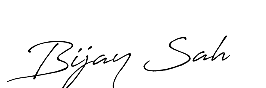 Design your own signature with our free online signature maker. With this signature software, you can create a handwritten (Antro_Vectra_Bolder) signature for name Bijay Sah. Bijay Sah signature style 7 images and pictures png