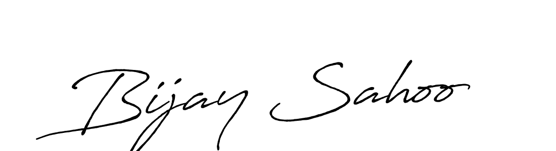 How to make Bijay Sahoo name signature. Use Antro_Vectra_Bolder style for creating short signs online. This is the latest handwritten sign. Bijay Sahoo signature style 7 images and pictures png