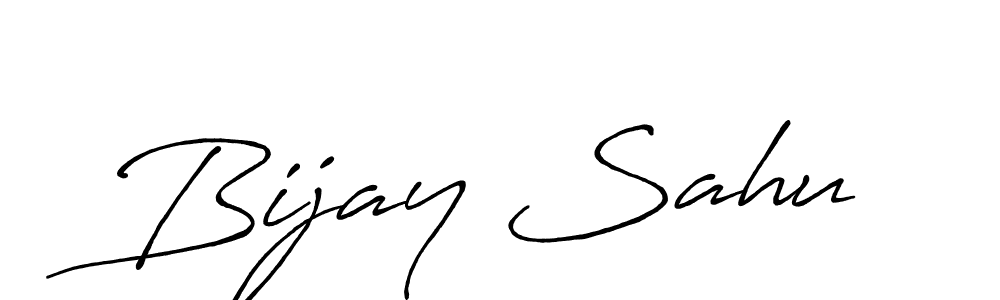 Create a beautiful signature design for name Bijay Sahu. With this signature (Antro_Vectra_Bolder) fonts, you can make a handwritten signature for free. Bijay Sahu signature style 7 images and pictures png
