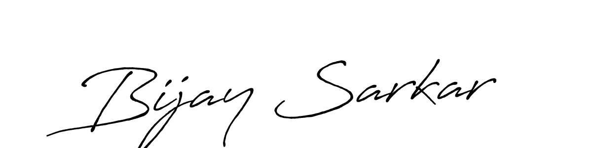 Make a beautiful signature design for name Bijay Sarkar. With this signature (Antro_Vectra_Bolder) style, you can create a handwritten signature for free. Bijay Sarkar signature style 7 images and pictures png