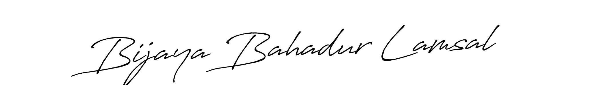 Design your own signature with our free online signature maker. With this signature software, you can create a handwritten (Antro_Vectra_Bolder) signature for name Bijaya Bahadur Lamsal. Bijaya Bahadur Lamsal signature style 7 images and pictures png