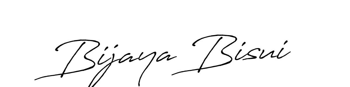 Design your own signature with our free online signature maker. With this signature software, you can create a handwritten (Antro_Vectra_Bolder) signature for name Bijaya Bisui. Bijaya Bisui signature style 7 images and pictures png
