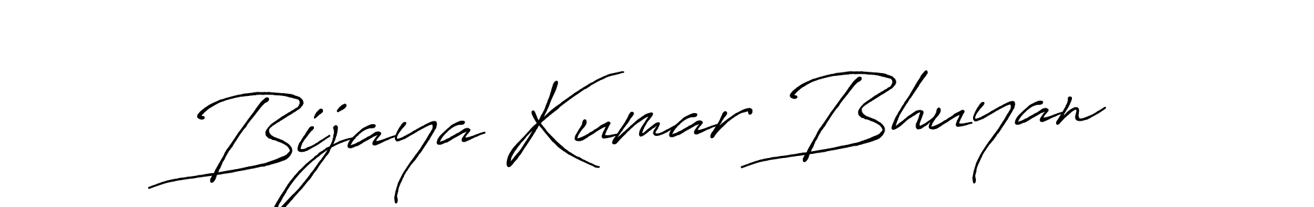 Create a beautiful signature design for name Bijaya Kumar Bhuyan. With this signature (Antro_Vectra_Bolder) fonts, you can make a handwritten signature for free. Bijaya Kumar Bhuyan signature style 7 images and pictures png
