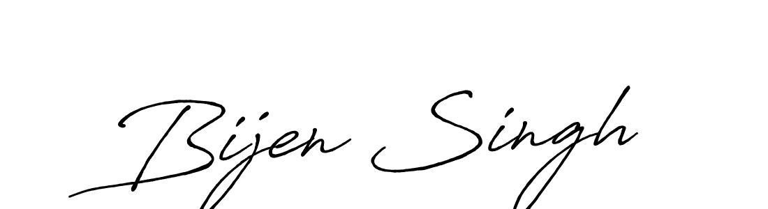 You should practise on your own different ways (Antro_Vectra_Bolder) to write your name (Bijen Singh) in signature. don't let someone else do it for you. Bijen Singh signature style 7 images and pictures png