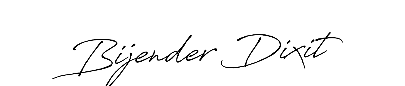 How to make Bijender Dixit name signature. Use Antro_Vectra_Bolder style for creating short signs online. This is the latest handwritten sign. Bijender Dixit signature style 7 images and pictures png