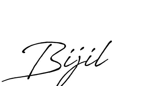 Design your own signature with our free online signature maker. With this signature software, you can create a handwritten (Antro_Vectra_Bolder) signature for name Bijil. Bijil signature style 7 images and pictures png