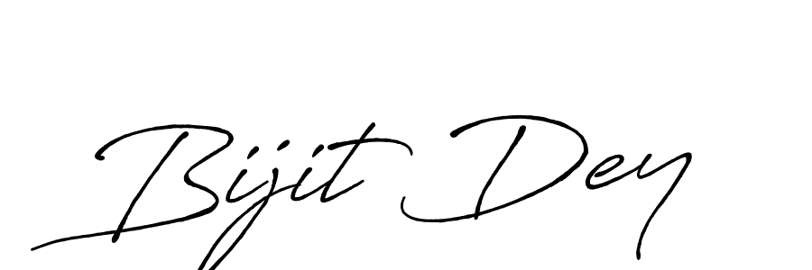 The best way (Antro_Vectra_Bolder) to make a short signature is to pick only two or three words in your name. The name Bijit Dey include a total of six letters. For converting this name. Bijit Dey signature style 7 images and pictures png