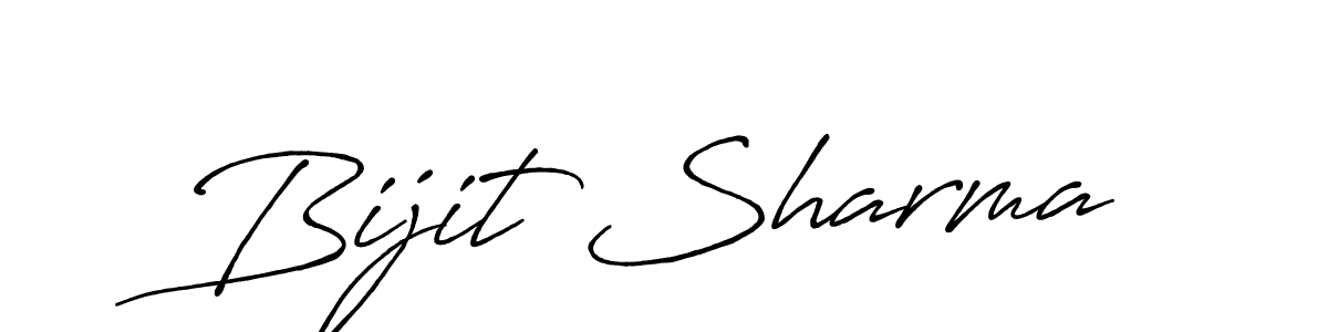 Also we have Bijit Sharma name is the best signature style. Create professional handwritten signature collection using Antro_Vectra_Bolder autograph style. Bijit Sharma signature style 7 images and pictures png