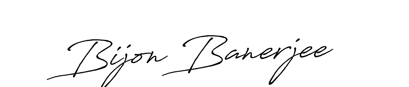 You should practise on your own different ways (Antro_Vectra_Bolder) to write your name (Bijon Banerjee) in signature. don't let someone else do it for you. Bijon Banerjee signature style 7 images and pictures png