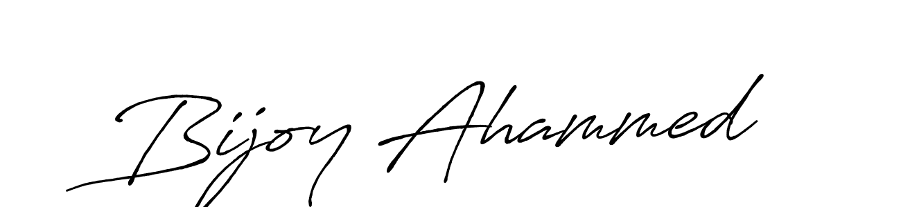 Also we have Bijoy Ahammed name is the best signature style. Create professional handwritten signature collection using Antro_Vectra_Bolder autograph style. Bijoy Ahammed signature style 7 images and pictures png