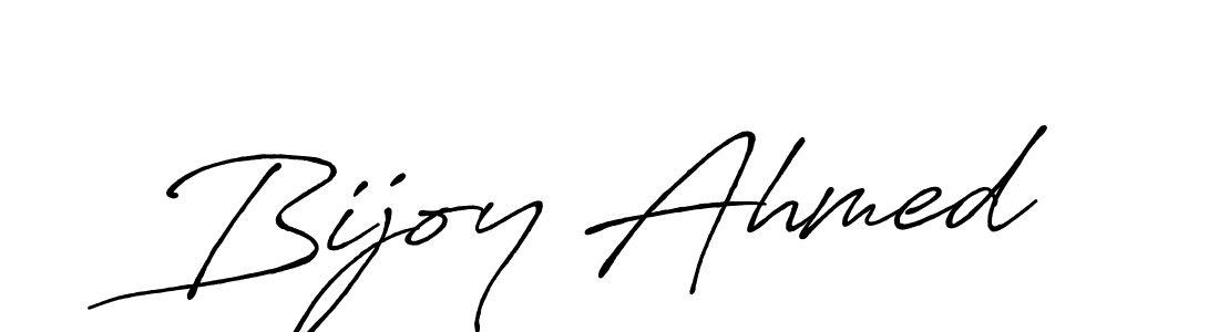 Also we have Bijoy Ahmed name is the best signature style. Create professional handwritten signature collection using Antro_Vectra_Bolder autograph style. Bijoy Ahmed signature style 7 images and pictures png