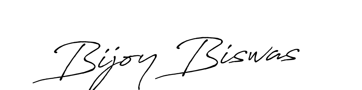 How to make Bijoy Biswas name signature. Use Antro_Vectra_Bolder style for creating short signs online. This is the latest handwritten sign. Bijoy Biswas signature style 7 images and pictures png