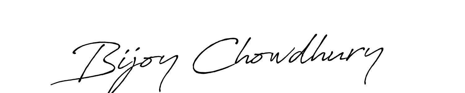 Use a signature maker to create a handwritten signature online. With this signature software, you can design (Antro_Vectra_Bolder) your own signature for name Bijoy Chowdhury. Bijoy Chowdhury signature style 7 images and pictures png