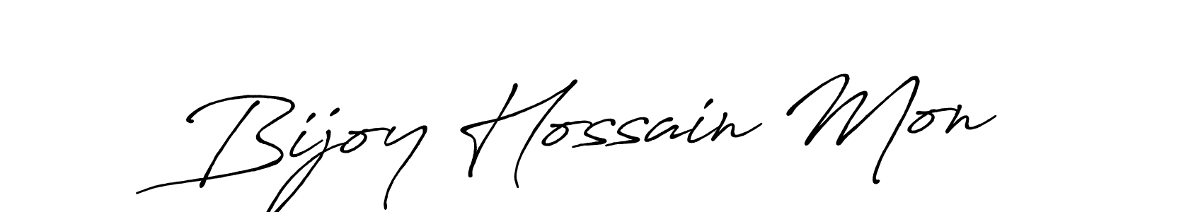 The best way (Antro_Vectra_Bolder) to make a short signature is to pick only two or three words in your name. The name Bijoy Hossain Mon include a total of six letters. For converting this name. Bijoy Hossain Mon signature style 7 images and pictures png