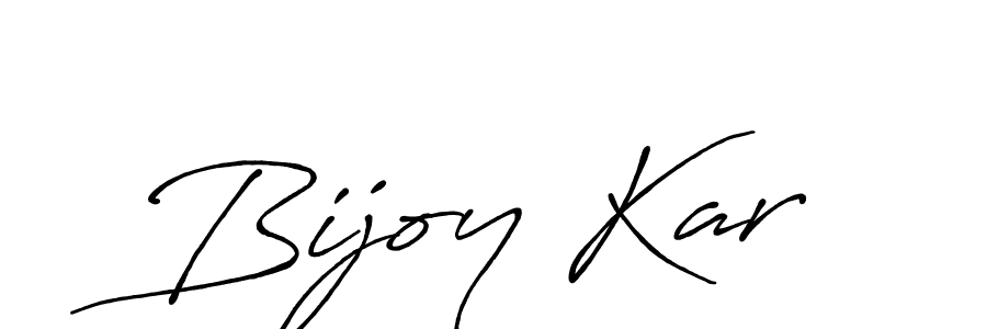 Create a beautiful signature design for name Bijoy Kar. With this signature (Antro_Vectra_Bolder) fonts, you can make a handwritten signature for free. Bijoy Kar signature style 7 images and pictures png