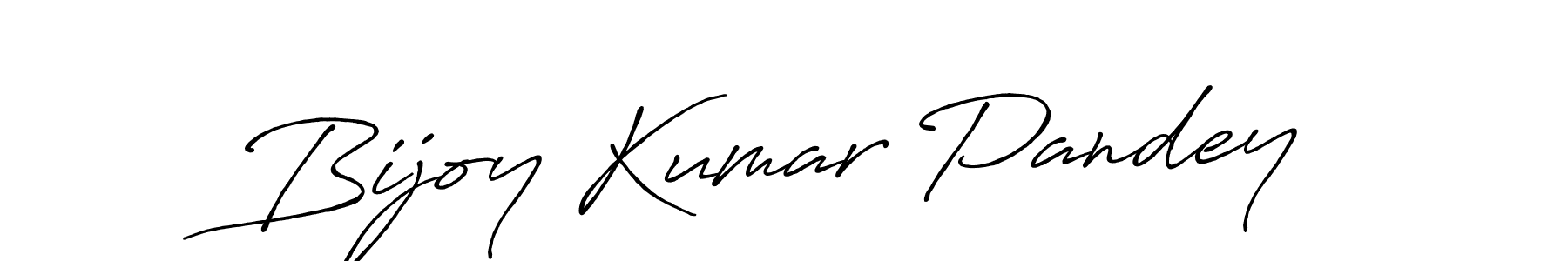 Make a beautiful signature design for name Bijoy Kumar Pandey. With this signature (Antro_Vectra_Bolder) style, you can create a handwritten signature for free. Bijoy Kumar Pandey signature style 7 images and pictures png