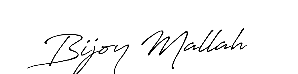 Use a signature maker to create a handwritten signature online. With this signature software, you can design (Antro_Vectra_Bolder) your own signature for name Bijoy Mallah. Bijoy Mallah signature style 7 images and pictures png