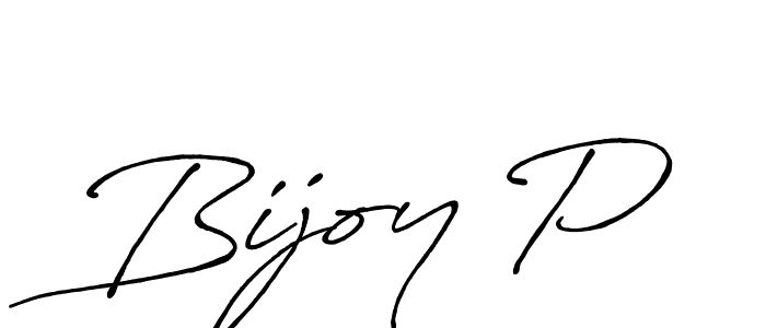 How to Draw Bijoy P signature style? Antro_Vectra_Bolder is a latest design signature styles for name Bijoy P. Bijoy P signature style 7 images and pictures png