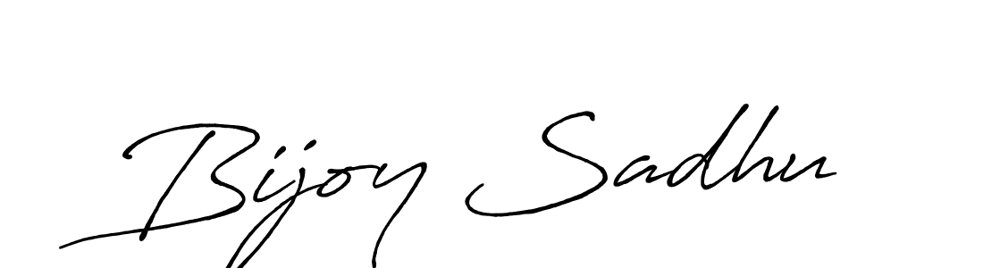 Create a beautiful signature design for name Bijoy Sadhu. With this signature (Antro_Vectra_Bolder) fonts, you can make a handwritten signature for free. Bijoy Sadhu signature style 7 images and pictures png