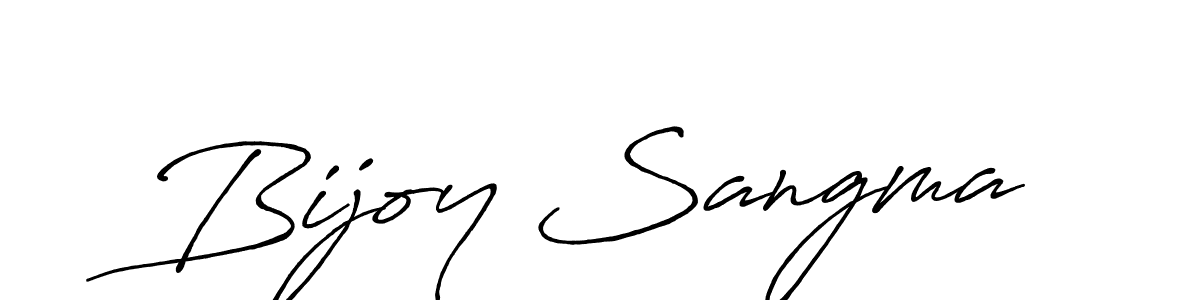 How to make Bijoy Sangma signature? Antro_Vectra_Bolder is a professional autograph style. Create handwritten signature for Bijoy Sangma name. Bijoy Sangma signature style 7 images and pictures png