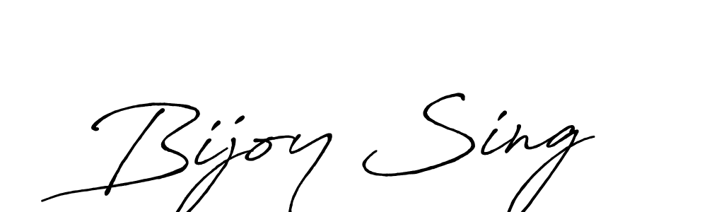 Also we have Bijoy Sing name is the best signature style. Create professional handwritten signature collection using Antro_Vectra_Bolder autograph style. Bijoy Sing signature style 7 images and pictures png