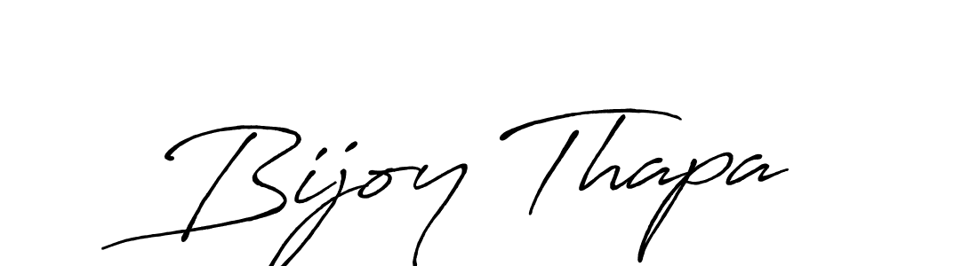 Bijoy Thapa stylish signature style. Best Handwritten Sign (Antro_Vectra_Bolder) for my name. Handwritten Signature Collection Ideas for my name Bijoy Thapa. Bijoy Thapa signature style 7 images and pictures png