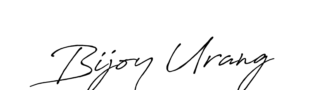 How to make Bijoy Urang signature? Antro_Vectra_Bolder is a professional autograph style. Create handwritten signature for Bijoy Urang name. Bijoy Urang signature style 7 images and pictures png