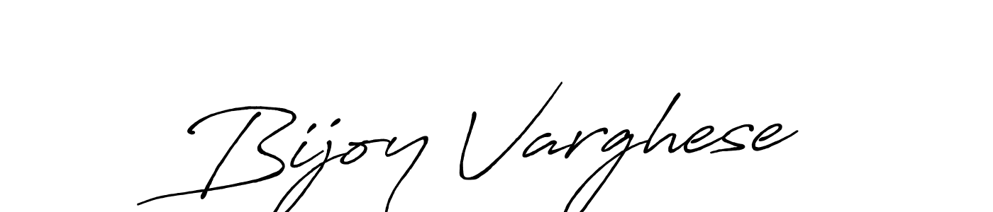 Design your own signature with our free online signature maker. With this signature software, you can create a handwritten (Antro_Vectra_Bolder) signature for name Bijoy Varghese. Bijoy Varghese signature style 7 images and pictures png