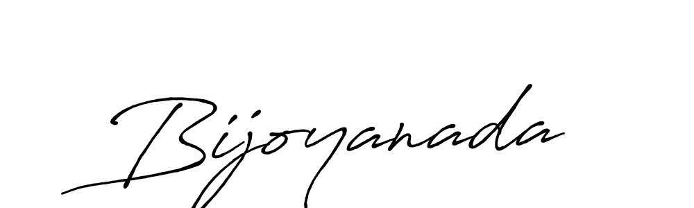 Make a beautiful signature design for name Bijoyanada. With this signature (Antro_Vectra_Bolder) style, you can create a handwritten signature for free. Bijoyanada signature style 7 images and pictures png