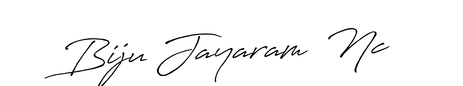 How to make Biju Jayaram  Nc signature? Antro_Vectra_Bolder is a professional autograph style. Create handwritten signature for Biju Jayaram  Nc name. Biju Jayaram  Nc signature style 7 images and pictures png