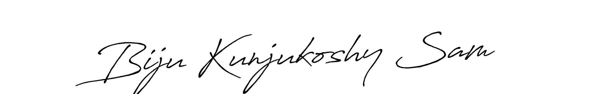 You should practise on your own different ways (Antro_Vectra_Bolder) to write your name (Biju Kunjukoshy Sam) in signature. don't let someone else do it for you. Biju Kunjukoshy Sam signature style 7 images and pictures png