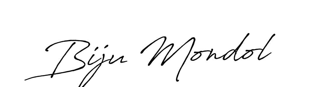 Design your own signature with our free online signature maker. With this signature software, you can create a handwritten (Antro_Vectra_Bolder) signature for name Biju Mondol. Biju Mondol signature style 7 images and pictures png