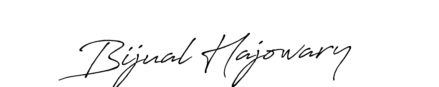 Bijual Hajowary stylish signature style. Best Handwritten Sign (Antro_Vectra_Bolder) for my name. Handwritten Signature Collection Ideas for my name Bijual Hajowary. Bijual Hajowary signature style 7 images and pictures png