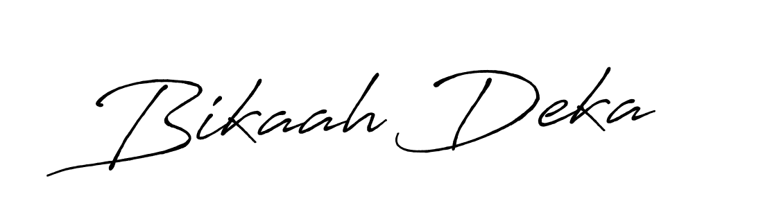You can use this online signature creator to create a handwritten signature for the name Bikaah Deka. This is the best online autograph maker. Bikaah Deka signature style 7 images and pictures png
