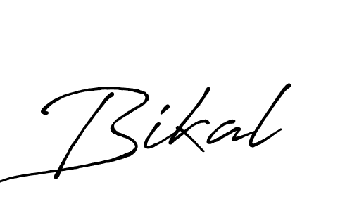 Bikal stylish signature style. Best Handwritten Sign (Antro_Vectra_Bolder) for my name. Handwritten Signature Collection Ideas for my name Bikal. Bikal signature style 7 images and pictures png