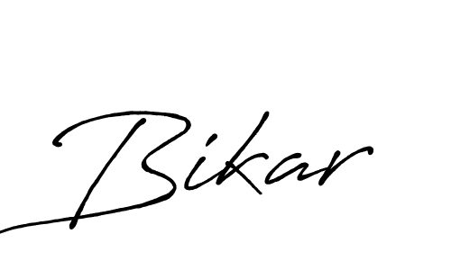 Use a signature maker to create a handwritten signature online. With this signature software, you can design (Antro_Vectra_Bolder) your own signature for name Bikar. Bikar signature style 7 images and pictures png