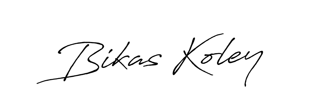 Similarly Antro_Vectra_Bolder is the best handwritten signature design. Signature creator online .You can use it as an online autograph creator for name Bikas Koley. Bikas Koley signature style 7 images and pictures png