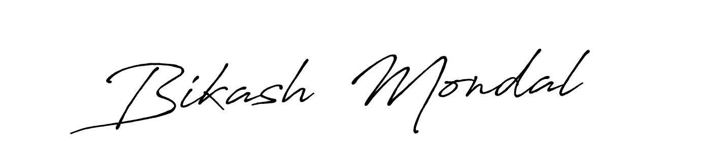 It looks lik you need a new signature style for name Bikash  Mondal. Design unique handwritten (Antro_Vectra_Bolder) signature with our free signature maker in just a few clicks. Bikash  Mondal signature style 7 images and pictures png