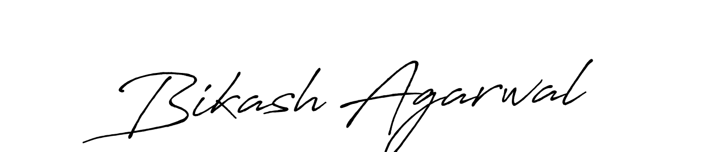 Create a beautiful signature design for name Bikash Agarwal. With this signature (Antro_Vectra_Bolder) fonts, you can make a handwritten signature for free. Bikash Agarwal signature style 7 images and pictures png