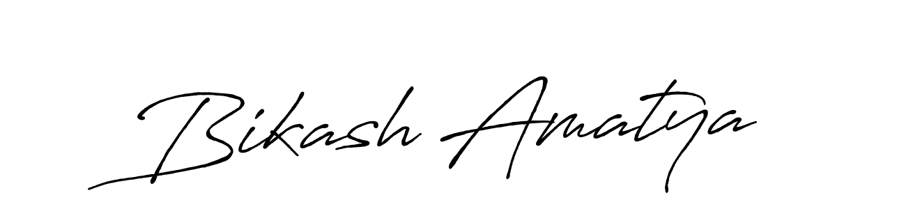Design your own signature with our free online signature maker. With this signature software, you can create a handwritten (Antro_Vectra_Bolder) signature for name Bikash Amatya. Bikash Amatya signature style 7 images and pictures png