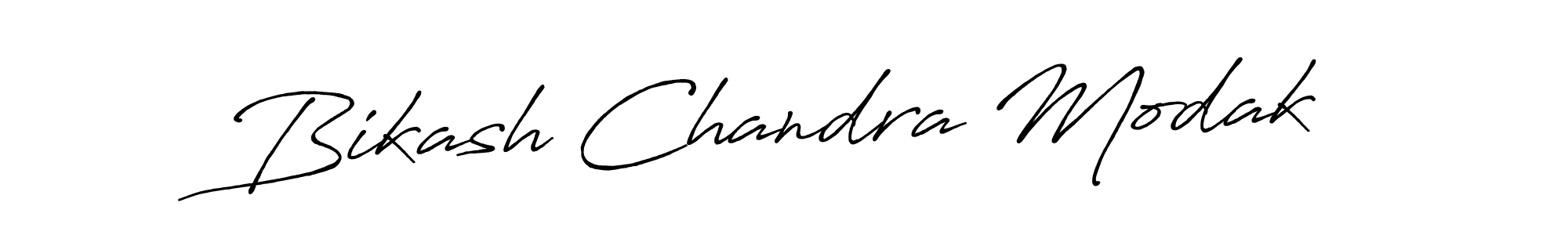 Make a beautiful signature design for name Bikash Chandra Modak. With this signature (Antro_Vectra_Bolder) style, you can create a handwritten signature for free. Bikash Chandra Modak signature style 7 images and pictures png