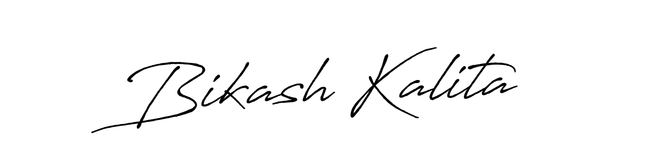 Make a beautiful signature design for name Bikash Kalita. With this signature (Antro_Vectra_Bolder) style, you can create a handwritten signature for free. Bikash Kalita signature style 7 images and pictures png