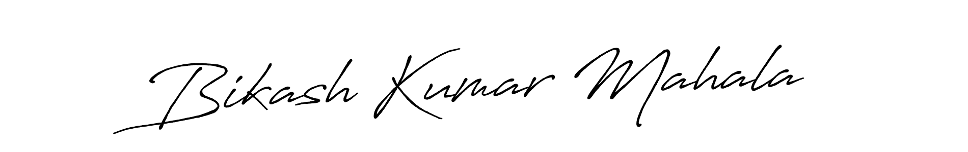 Use a signature maker to create a handwritten signature online. With this signature software, you can design (Antro_Vectra_Bolder) your own signature for name Bikash Kumar Mahala. Bikash Kumar Mahala signature style 7 images and pictures png